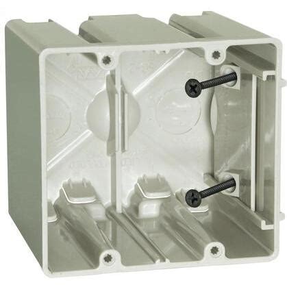 dual gang electrical box dimensions|2 gang adjustable electrical box.